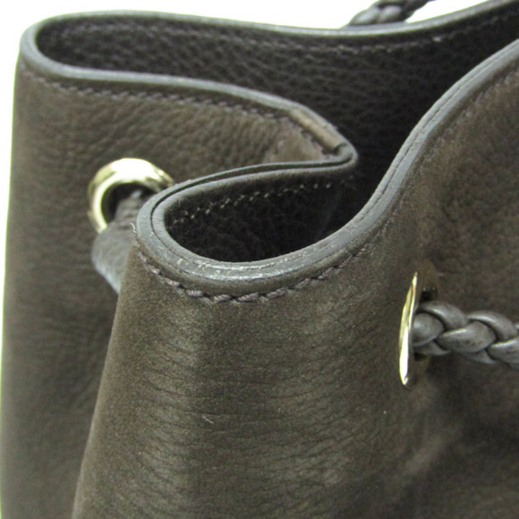 Gucci 419689 Women's Leather Tote Bag Dark Brown - Picture 10 of 15